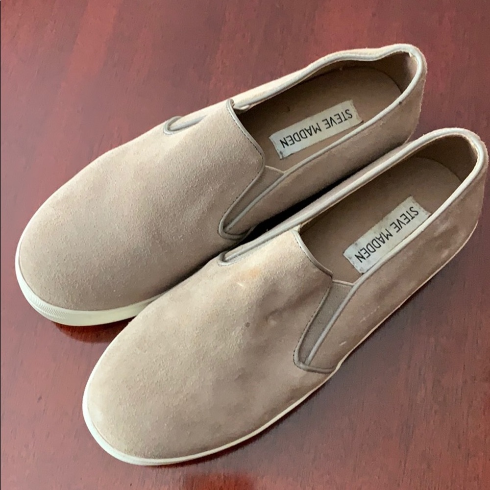 Steve Madden suede slip-on sneakers